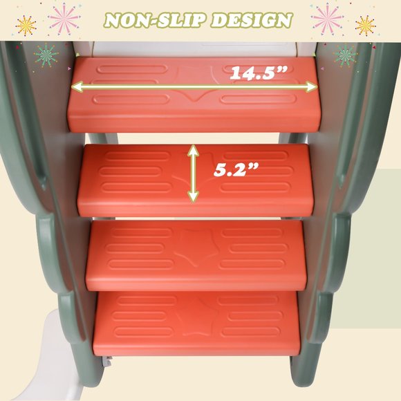 6 in 1 Toddler Slide and Swing Set - Picture 5 of 11